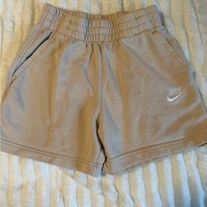 Nike Beige Elastic Shorts